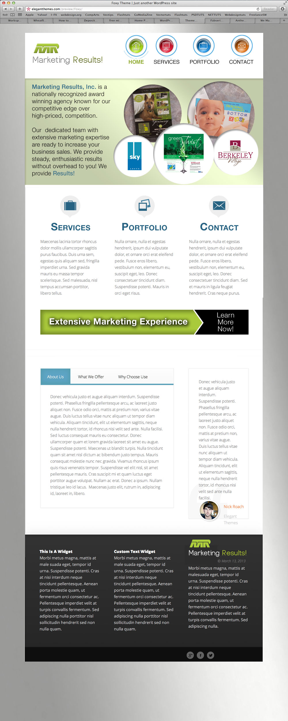 marketing business website design